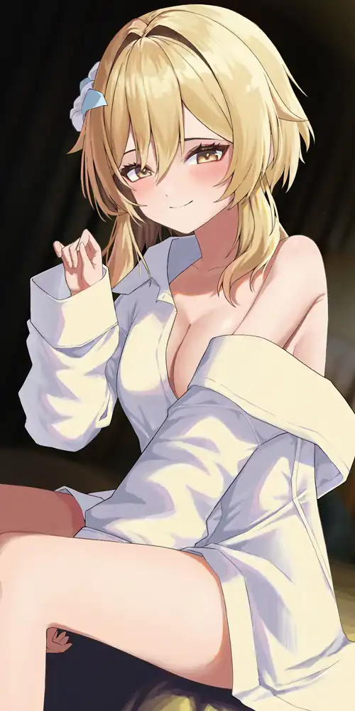 'Oversized Shirt' LUMINE ❤️ [Genshin Impact] (2500x5000)