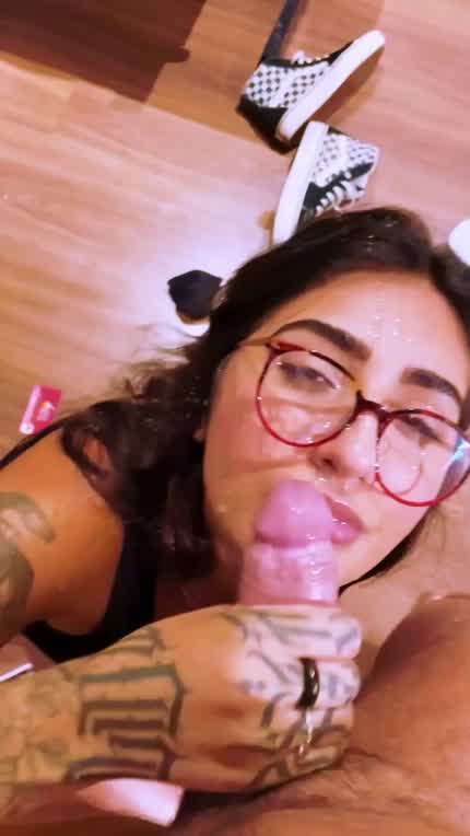 I think I look way hotter covered in cum