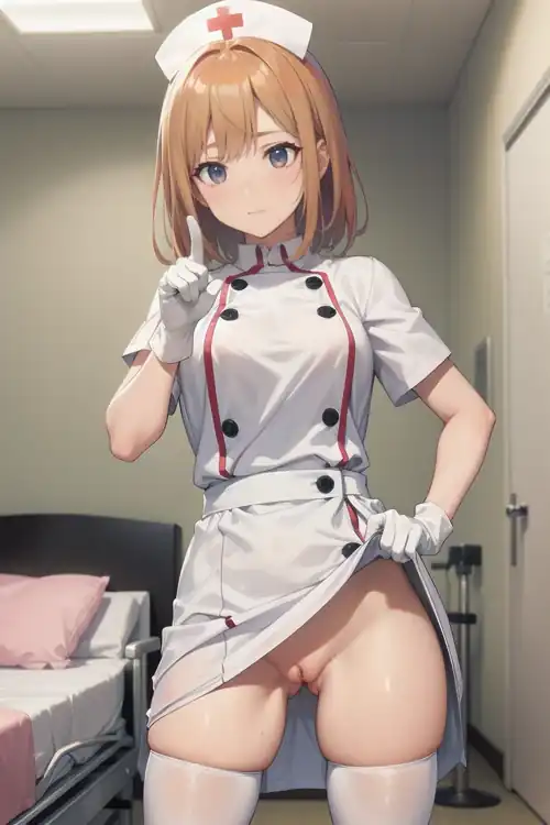 POV: You are hospitalized and you tell the nurse that you are not going to take your medicine unless she shows you her pussy one more time
