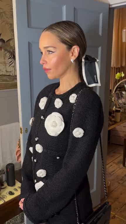 BTS of her BFI & Chanel filmmaker awards look |  November 2023