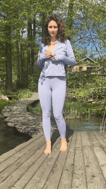 A mom stripping at the lake