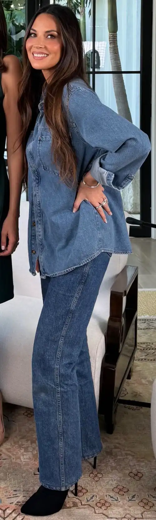 Cute in Canadian tuxedo - Instagram 6/4/24