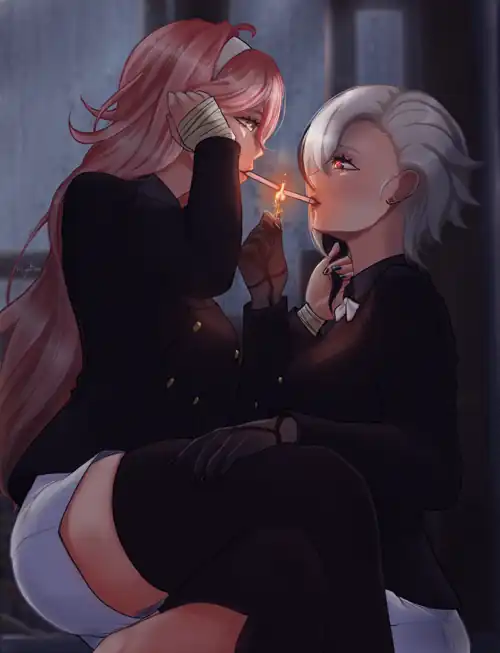 Clevie and Arlecchino 'the ashes of a memory that once burned intensely' [Genshin impact]