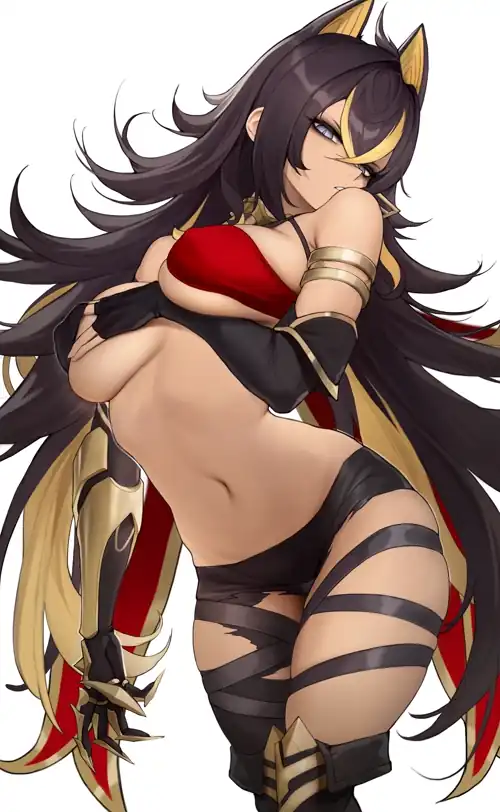 Dehya's curvy body