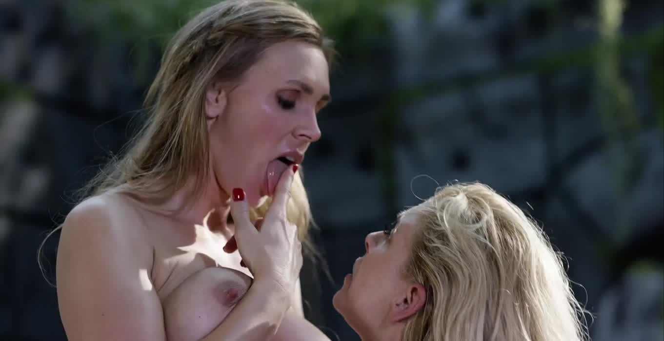 Cherie Deville loves the taste of Tanya Tate's tits