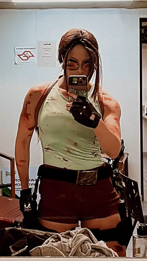 Me as Lara Croft (Tomb Raider 2)