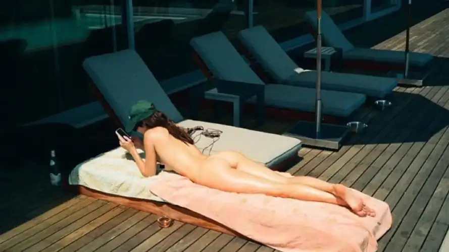 Kendall Jenner Sunbathing Nude