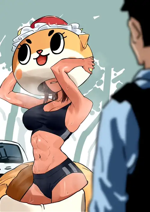 Japanese crazy mascot Chiitan
