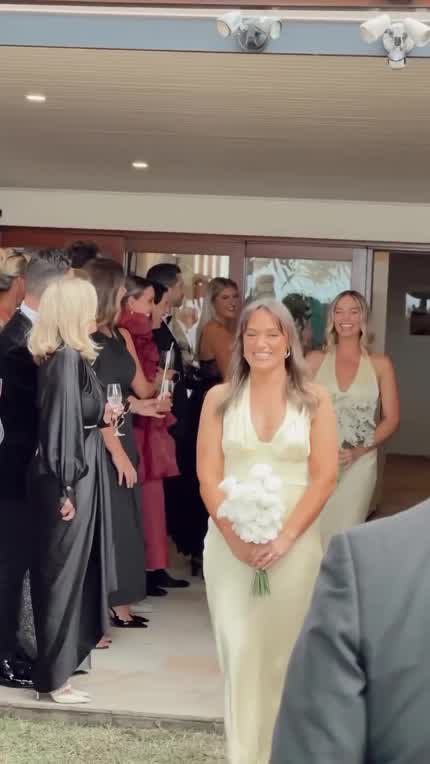 Margot as a bridesmaid at friend’s wedding | April 2024