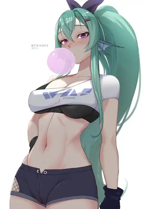 Finana Ryugu Cosplaying Silver Wolf [Nijisanji EN x Honkai: StarRail]