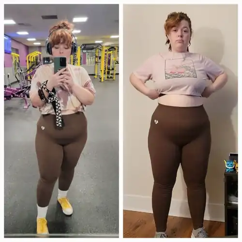 Only 5lbs difference but I feel like it looks like a bigger improvement? Am I crazy?