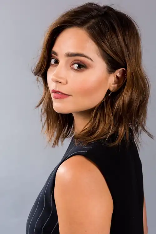 Looking over her shoulder