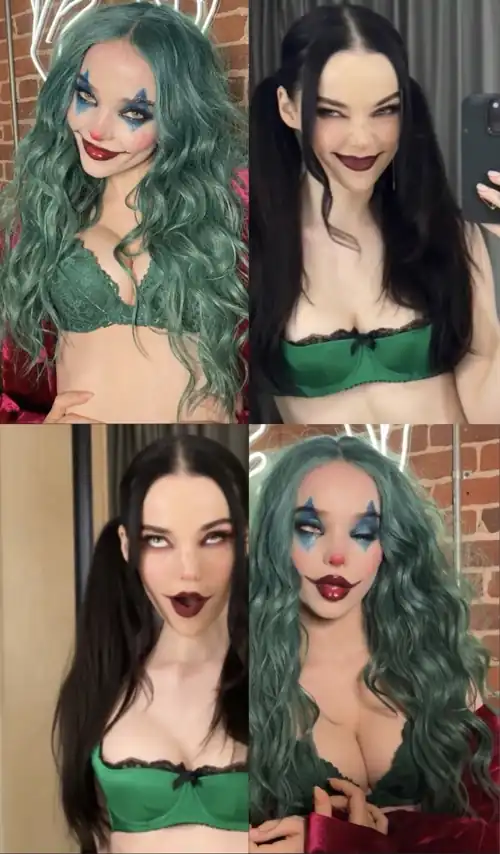 Girl keeps clowning around