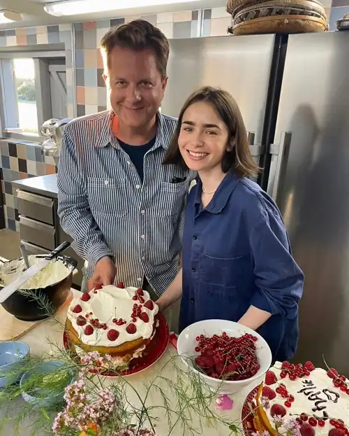 Baking a cake for her husband's birthday - July 11, 2024 via IG