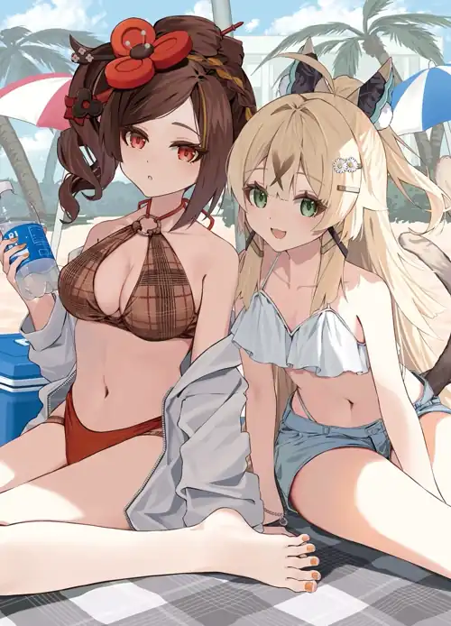 Inazumans at the beach
