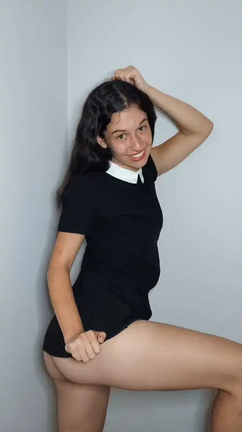 I hope my school dress is a turn on 🙈