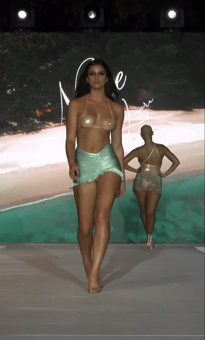 Impressive bounce as she walks