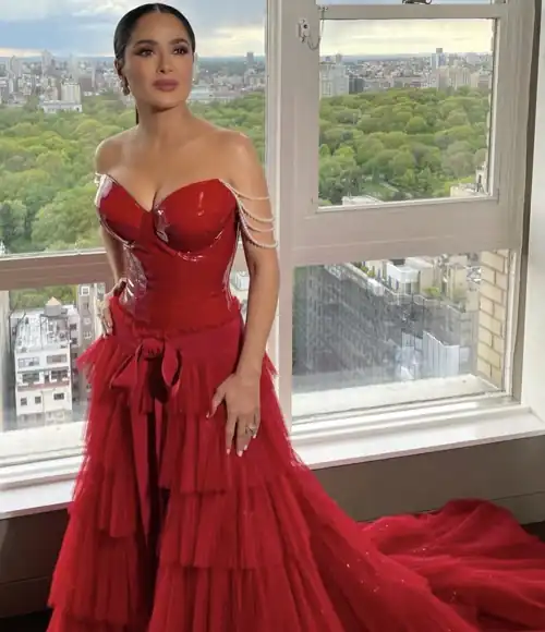 Salma’s dress for 2023 Met Gala (May 2023)