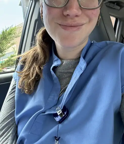 Otw to my shift. Wish me luck! 