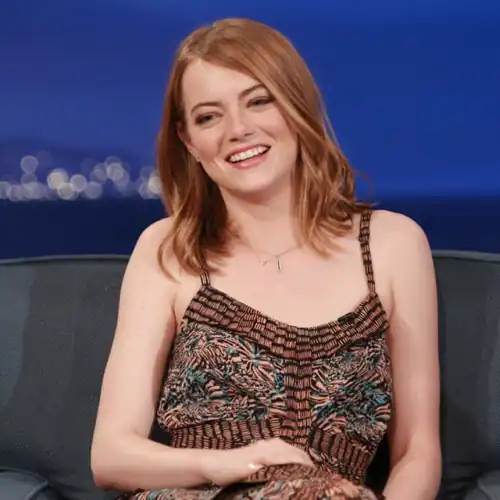 Emma Stone at Conan show 2015