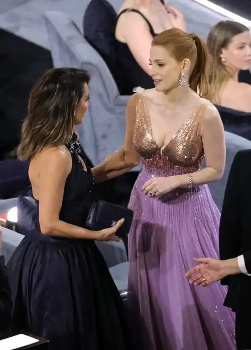 With Jessica Chastain at 94th Annual Academy Awards | March 27, 2022