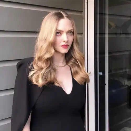 Black dress with cleavage