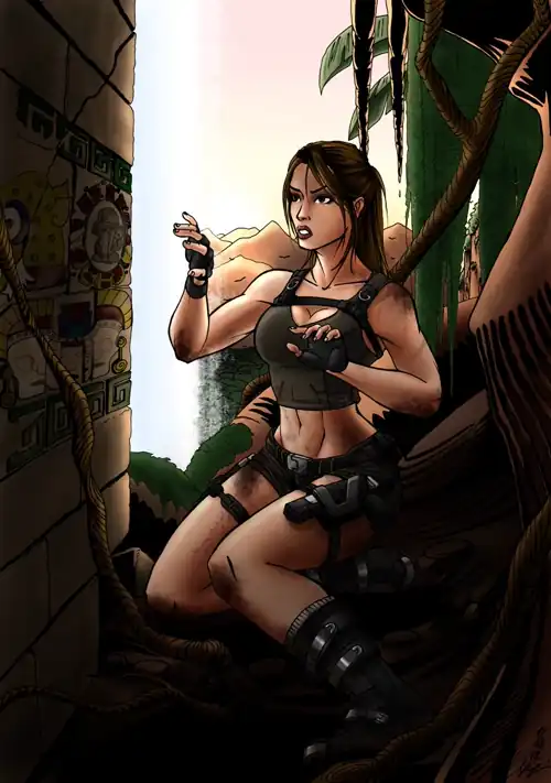 Beautiful Underworld Lara fan art by Nehta