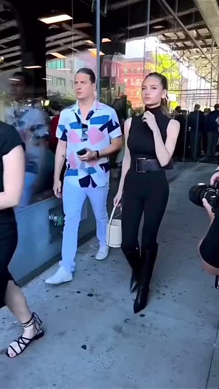 Leni at the Michael Kors Show