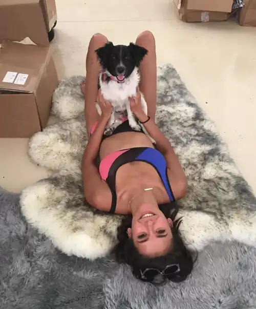 With her pup from Instagram August 2017