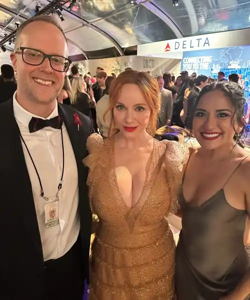 Christina at last night's pre-Emmy party