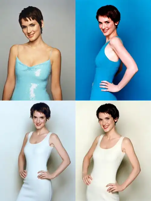 Winona doesn't need expensive clothes to look good.