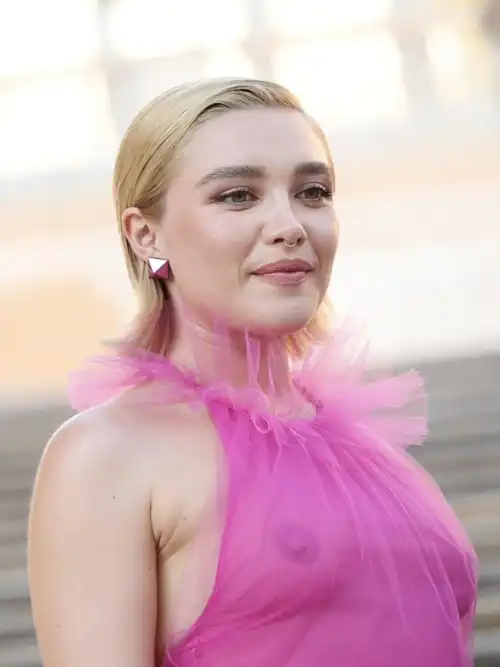 Florence in sheer dress