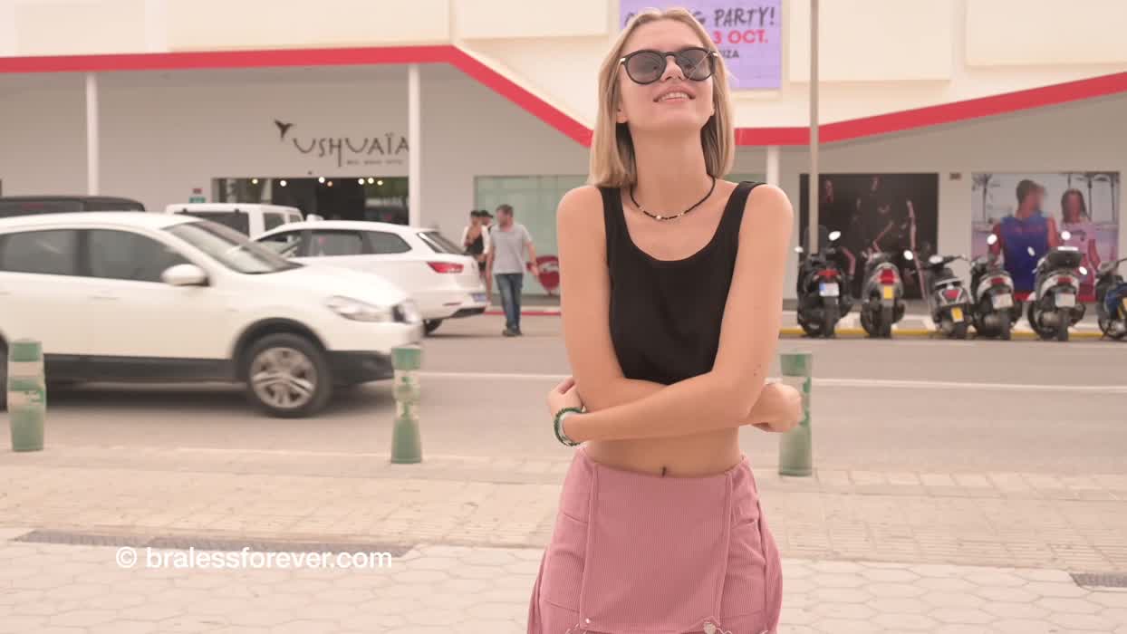 Lana's first time flashing in public