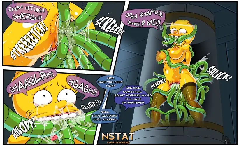 Adult Lisa Simpson night "shift" with the experiment (Simpsons) [NSTAT]