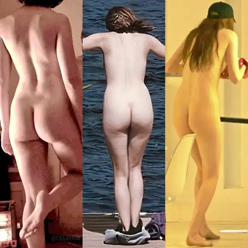 Scarlett Johansson, Elizabeth Olsen, and Karen Gillan from behind 