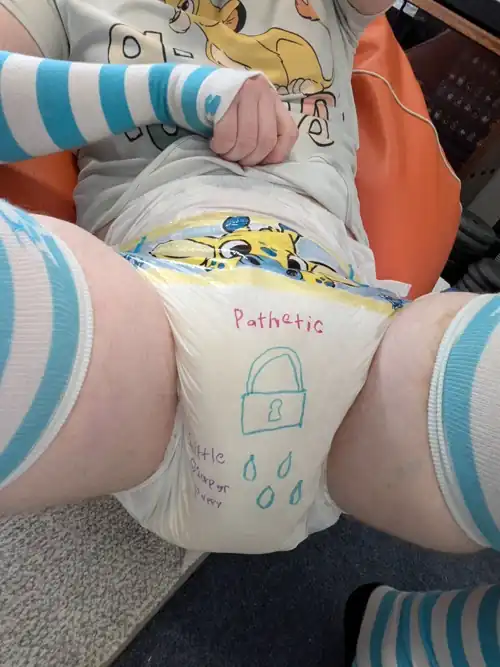 results of yesterday's request for diaper writing 😖