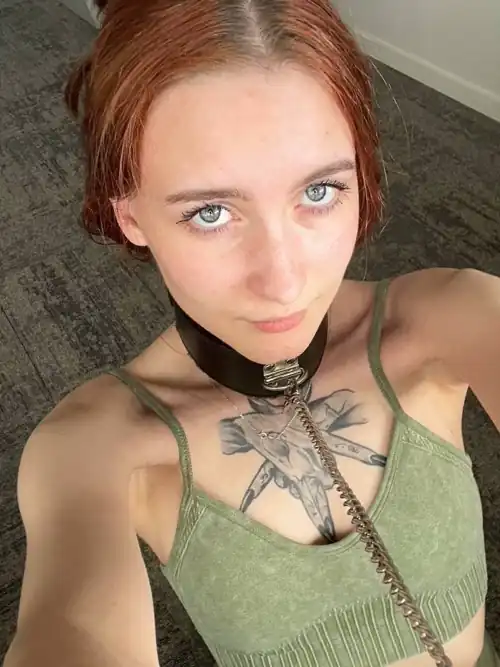 On a leash like a good girl