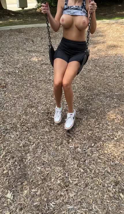 I’ve never fucked on a swing before but there’s always a first time for everything :)