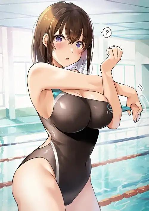Stretching before a Swim 
