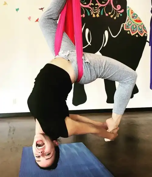 Aerial Yoga via IG, June 2018