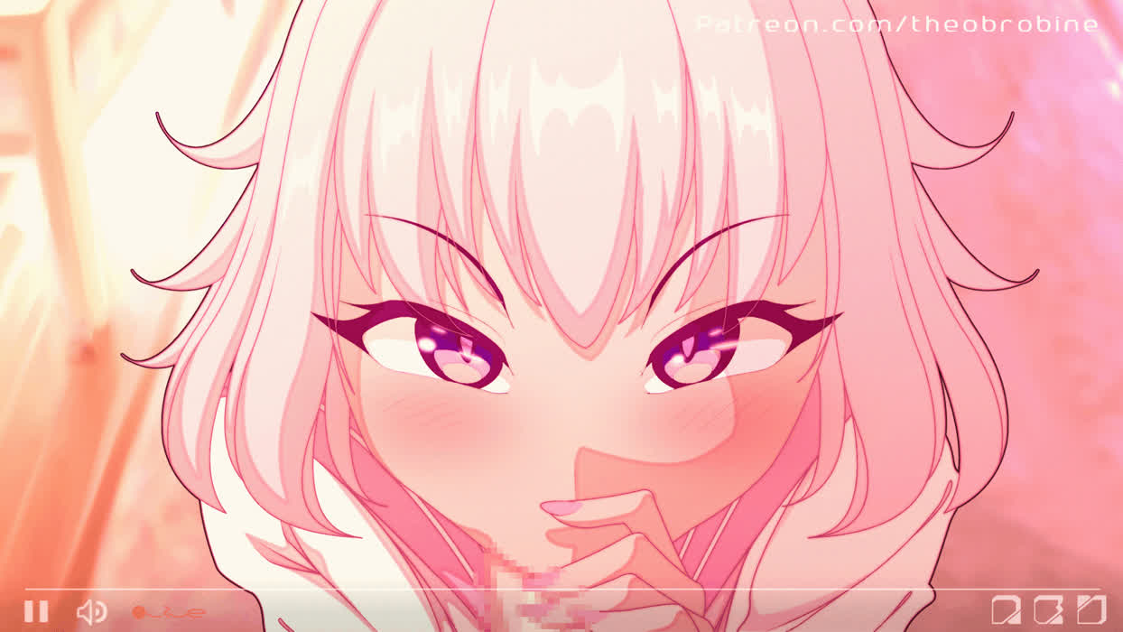 eye contact while she sucking