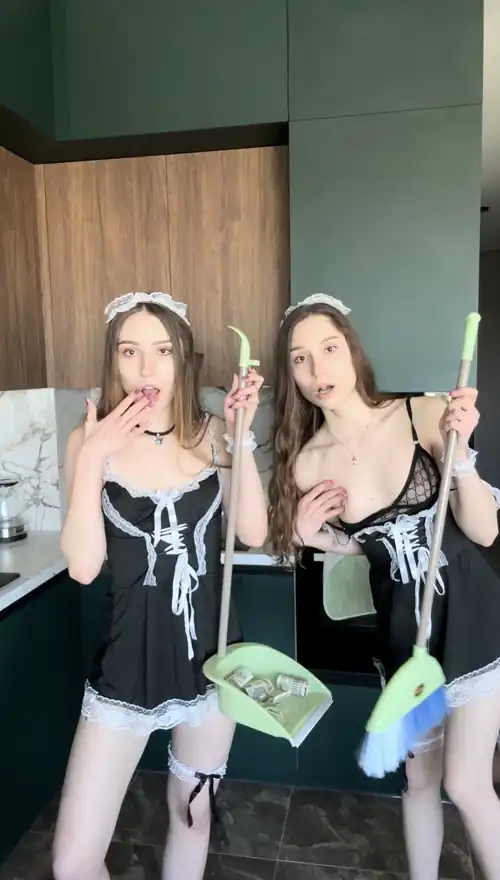 Some dirty maids who will fuck you while cleaning, still wanna hire us?