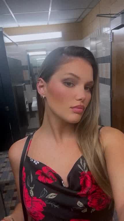 Checking herself out February 2024