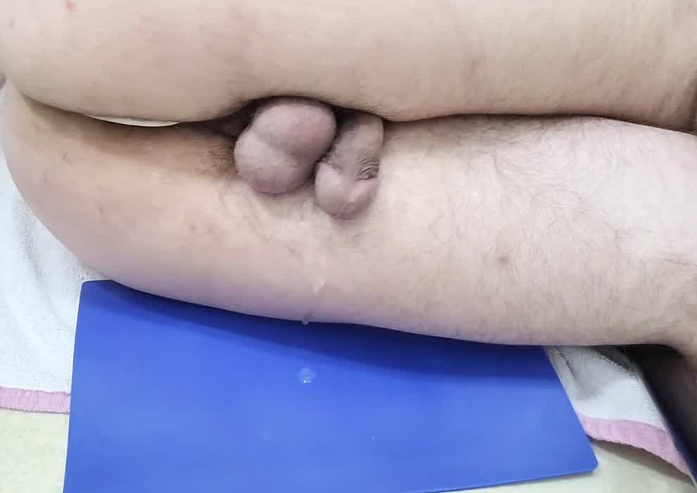 Shooting cum across the room