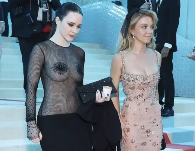 Rachel at the Meta Gala with Sydney Sweeney