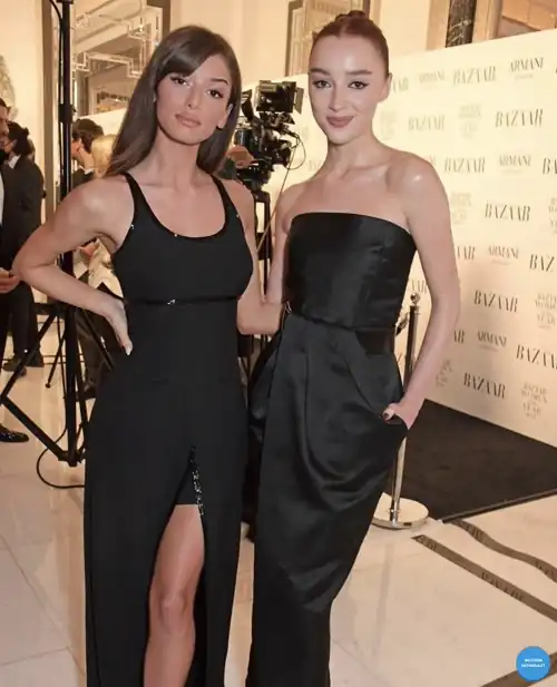 With Phoebe dynevor