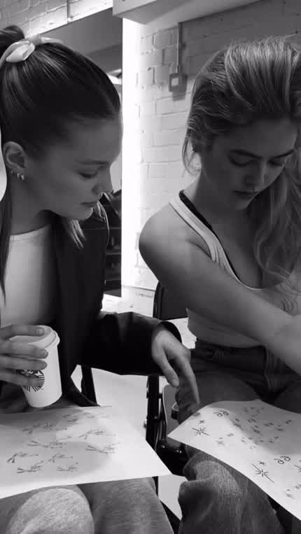 Getting tattoos with McKaley Miller January 2024