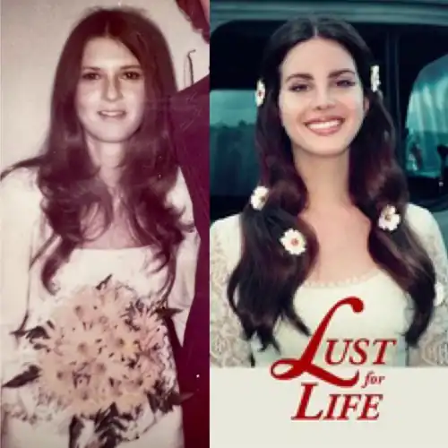 My mom’s wedding photo is basically the cover of Lust for Life 🥰