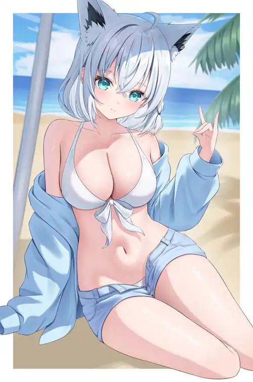 Beach Shirakami Fubuki [Hololive]