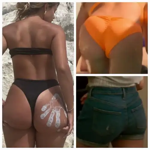 All three of these goddesses have such amazing backsides. But Hannah's is 100% the best. Agree?